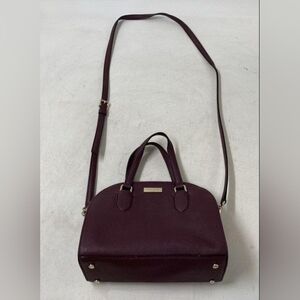 kate spade Plum Structured Dome Crossbody Satchel